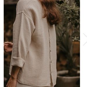 The Simple Folk- The Button Back Top